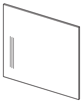 Paneel 36/58 – schematische Maßzeichnung; genaue Variante 36/58